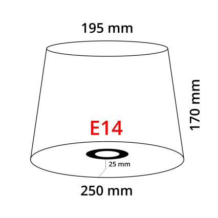 Eglo 49412 - Lampskärm VINTAGE vit vikt E14 diameter 25 cm