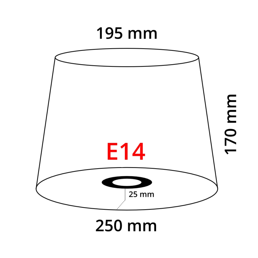 Eglo 49412 - Lampskärm VINTAGE vit vikt E14 diameter 25 cm