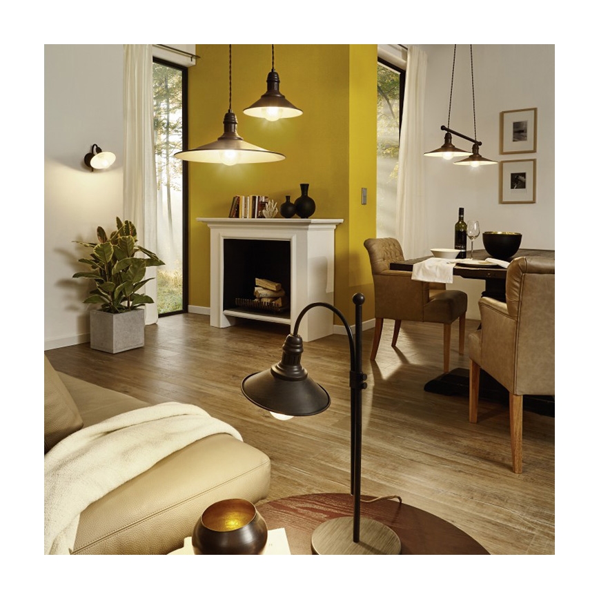 Eglo 49459 - Bordslampa STOCKBURY 1xE27/60W/230V