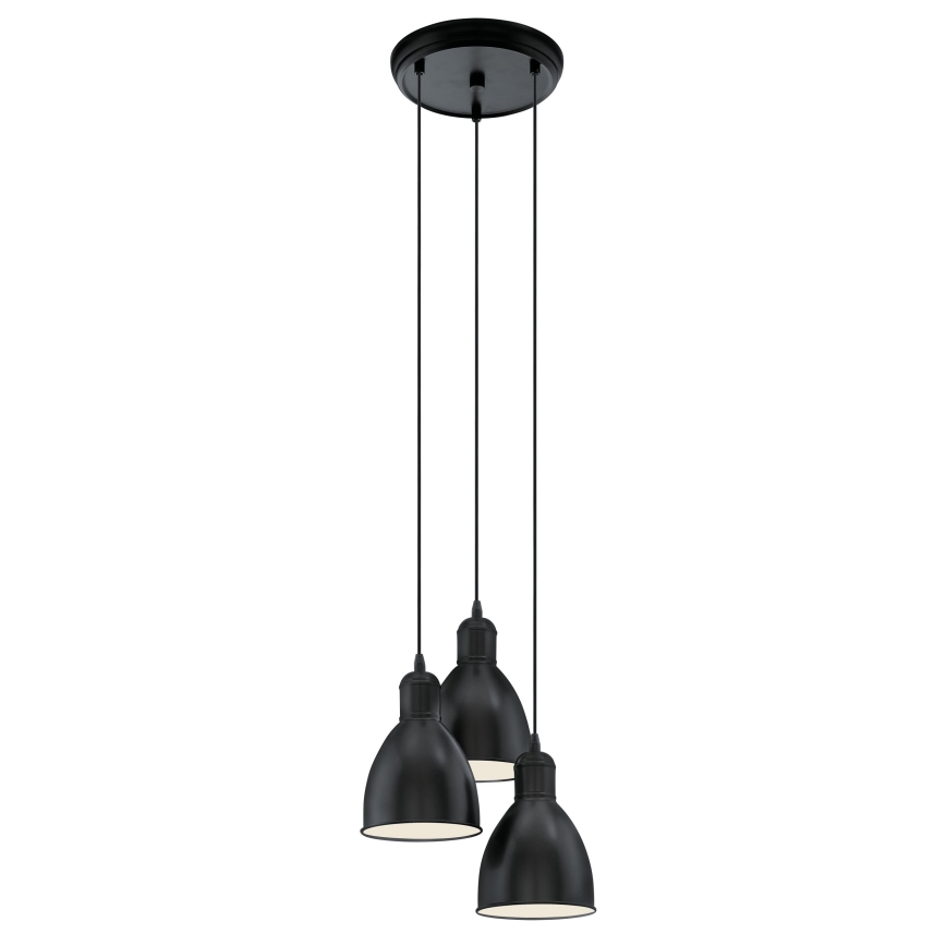 Eglo 49465 - Ljuskrona PRIDDY 3xE27/60W/230V