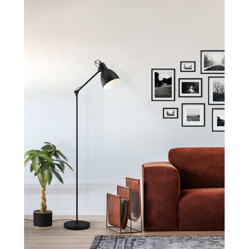 Eglo 49471 - Golvlampa PRIDDY 1xE27/40W/230V