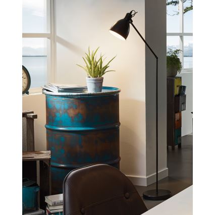 Eglo 49471 - Golvlampa PRIDDY 1xE27/40W/230V