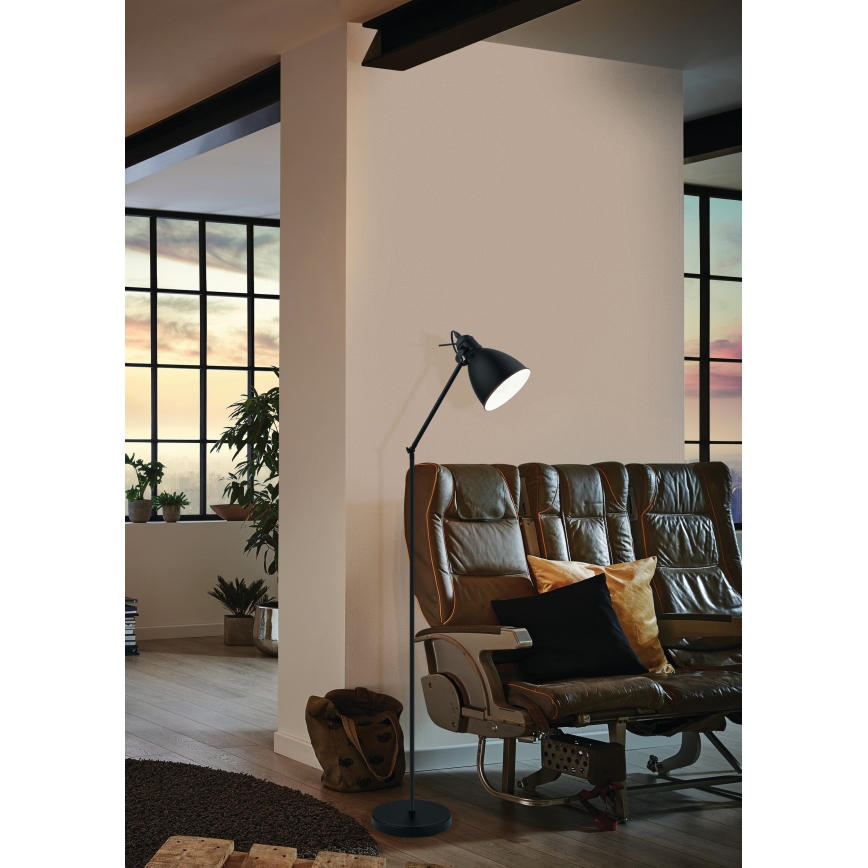 Eglo 49471 - Golvlampa PRIDDY 1xE27/40W/230V