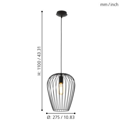 Eglo - Taklampa 1xE27/60W/230V