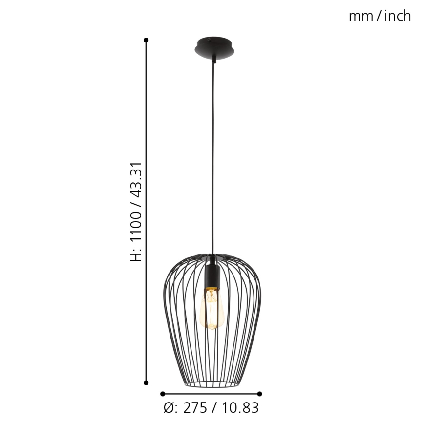 Eglo - Taklampa 1xE27/60W/230V