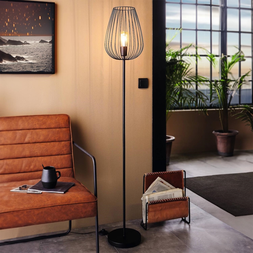 Eglo 49474 - Golvlampa NEWTOWN 1xE27/60W/230V