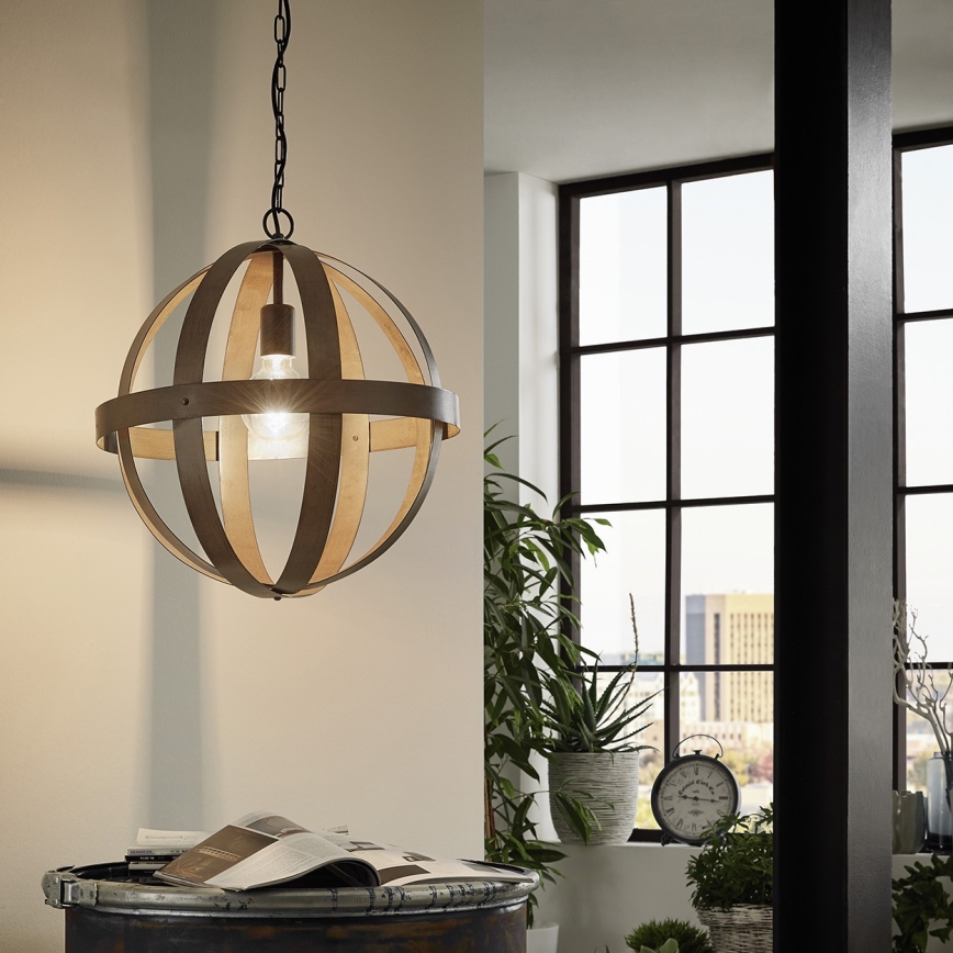 Eglo 49482 - Ljuskrona på kedja WESTBURY 1xE27/60W/230V diameter 37 cm