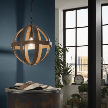 Eglo 49482 - Ljuskrona på kedja WESTBURY 1xE27/60W/230V diameter 37 cm