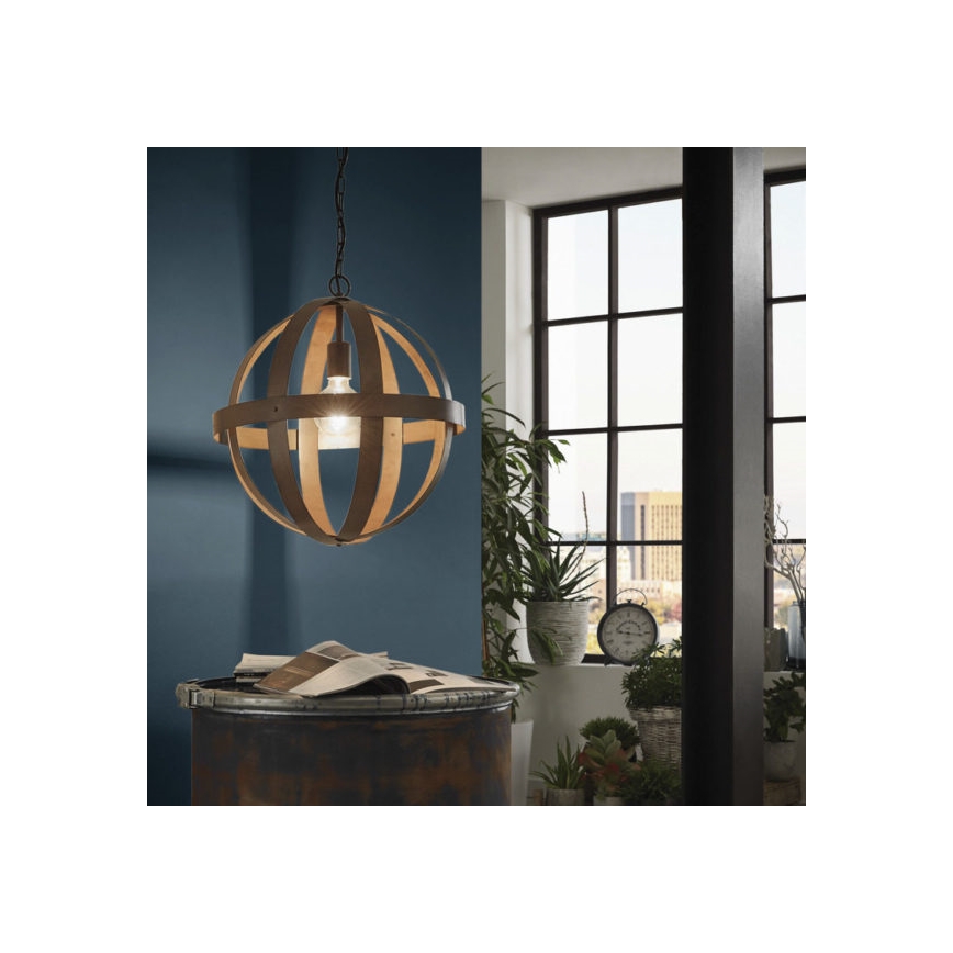 Eglo 49482 - Ljuskrona på kedja WESTBURY 1xE27/60W/230V diameter 37 cm