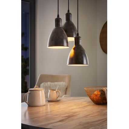 Eglo 49493 - Ljuskrona PRIDDY 1 3xE27/60W/230V