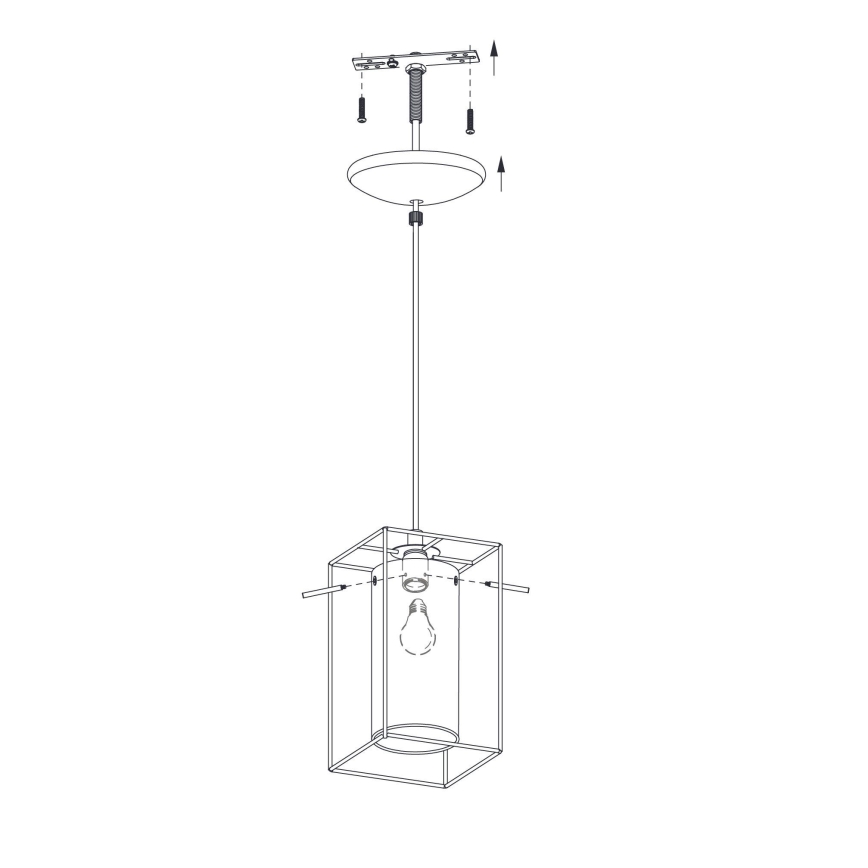 Eglo - Taklampa 1xE27/60W/230V
