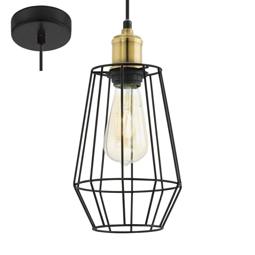 Eglo 49791 - Hängande lampa DENHAM 1xE27/60W