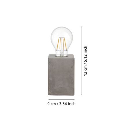 Eglo 49812 - Bordslampa PRESTWICK 1xE27/60W