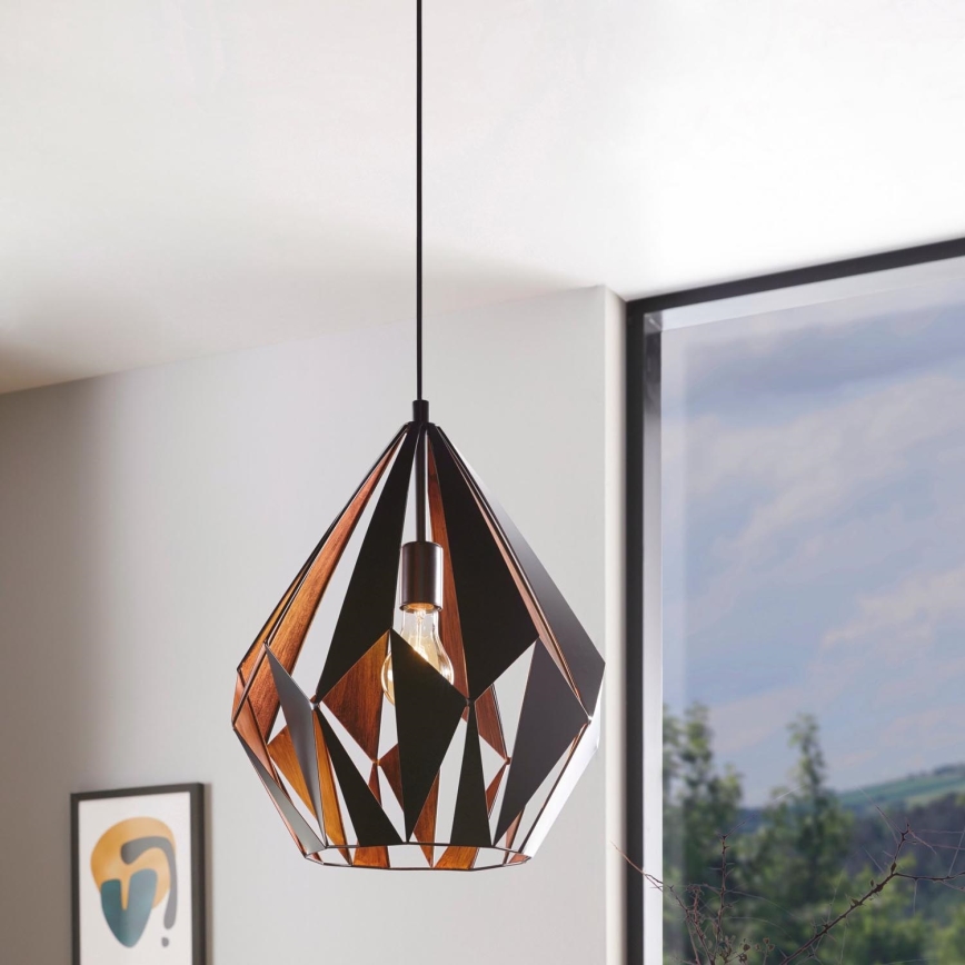 Eglo 49878 - Hängande lampa  CARLTON 1 1xE27/60W/230V