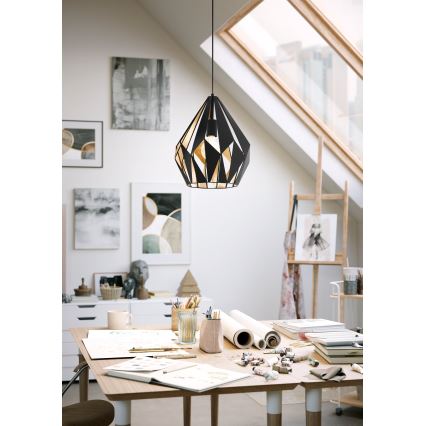 Eglo 49931 - Hängande lampa CARLTON 1 1xE27/60W/230V