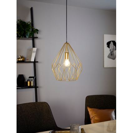 Eglo 49933 - Hängande lampa CARLTON 1xE27/60W/230V