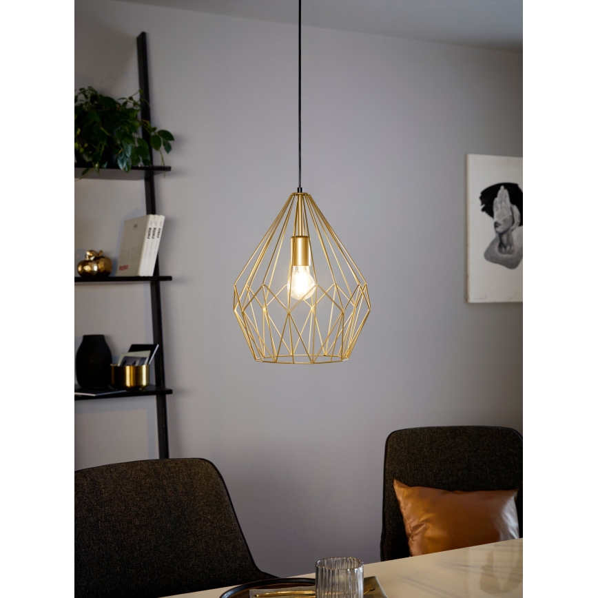 Eglo 49933 - Hängande lampa CARLTON 1xE27/60W/230V
