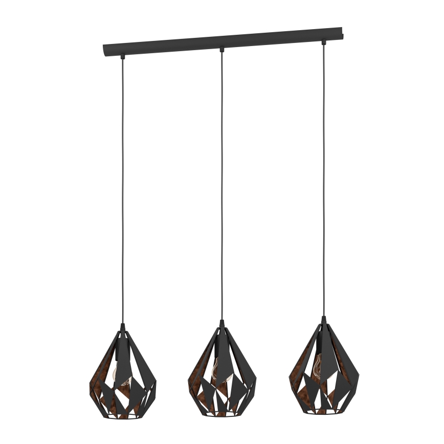 Eglo 49991 - Hängande lampa CARLTON 1 3xE27/60W/230V