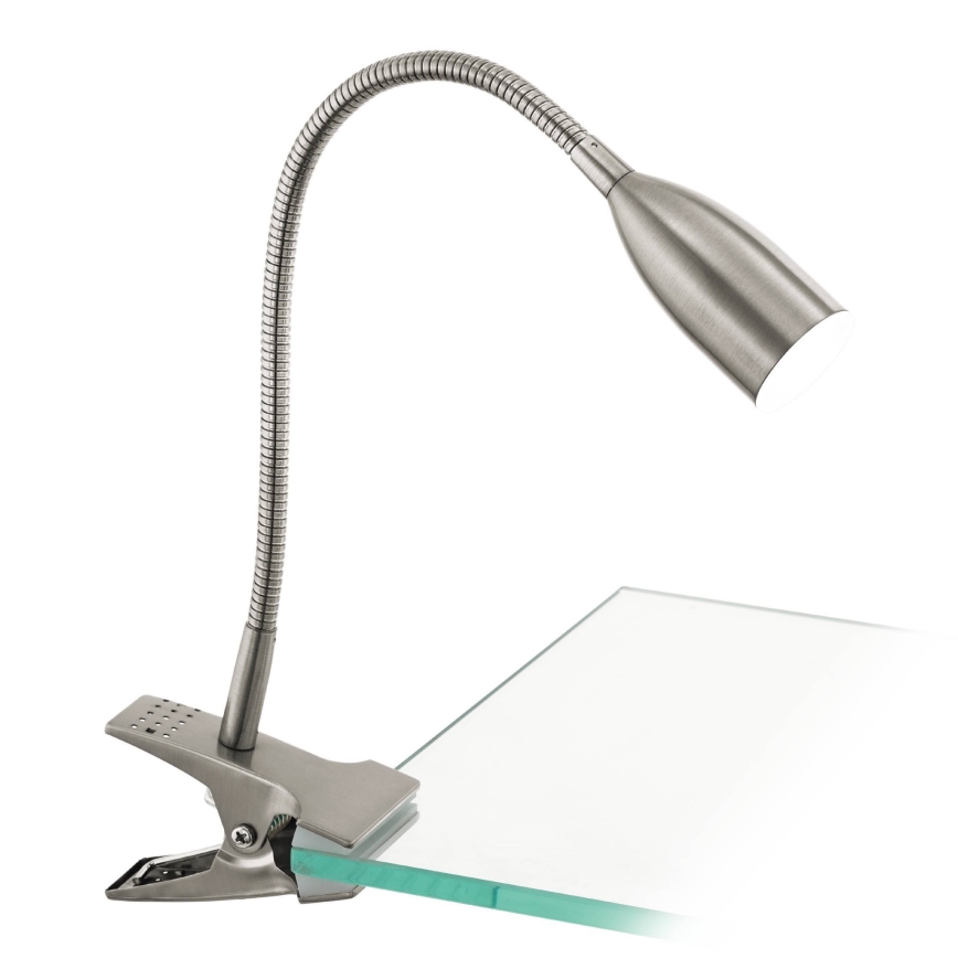 Eglo 54647 - LED bordslampa med klämma LED/4,5W/230V 3000K matt krom