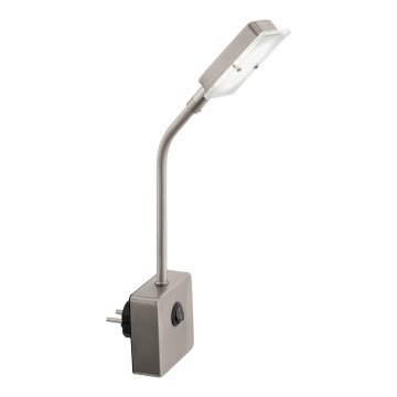 Eglo 54651 - LED lampa för eluttag LED/4,5W/230V 3000K matt krom