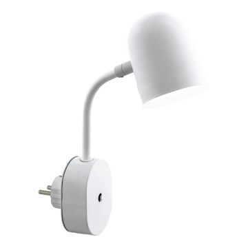 Eglo 54652 - LED lampa för eluttag LED/4,5W/230V 3000K vit