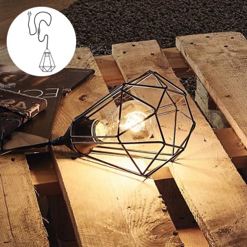 Eglo 54889 - LED Uttag bordslampa 1xE27/4W/230V 3000K svart
