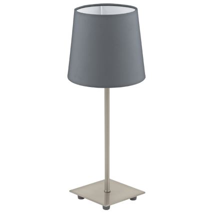 Eglo 54906 - LED bordslampa 1xE14/6W/230V grå/matt krom