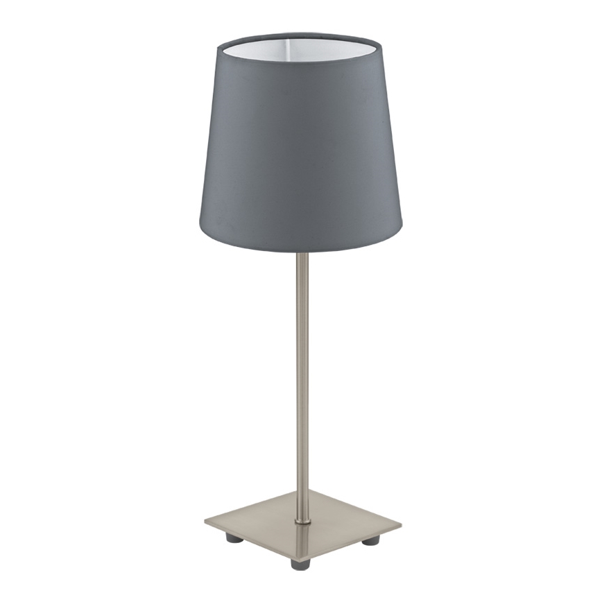 Eglo 54906 - LED bordslampa 1xE14/6W/230V grå/matt krom