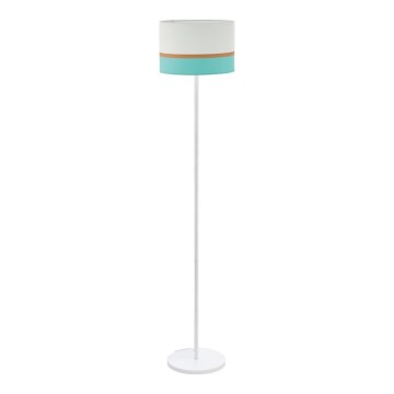 Eglo 55083 - LED golvlampa 1xE27/10W/230V 3000K vit/turkos