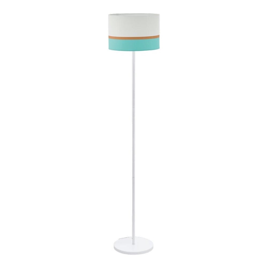 Eglo 55083 - LED golvlampa 1xE27/10W/230V 3000K vit/turkos