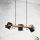 Eglo 55234 - Ljuskrona med textilsladd HORNWOOD 3xE27/60W/230V