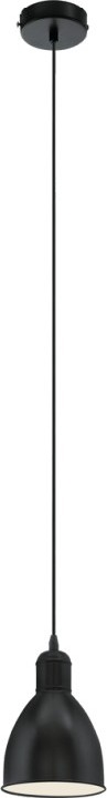 Eglo 55243 - Hänglampa på sladd PRIDDY 1xE27/60W/230V svart