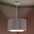 Eglo 55269 - Ljuskrona med textilsladd MASERLO 1xE27/60W/230V brun