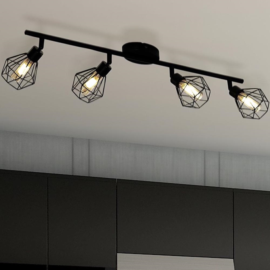 Eglo 55301 - LED-spot ZAPATA 4xG9/3W/230V svart