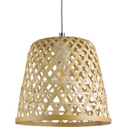 Eglo 55696 - KIRKCOLM pendellampa med kabel 1xE27/60W/230V beige