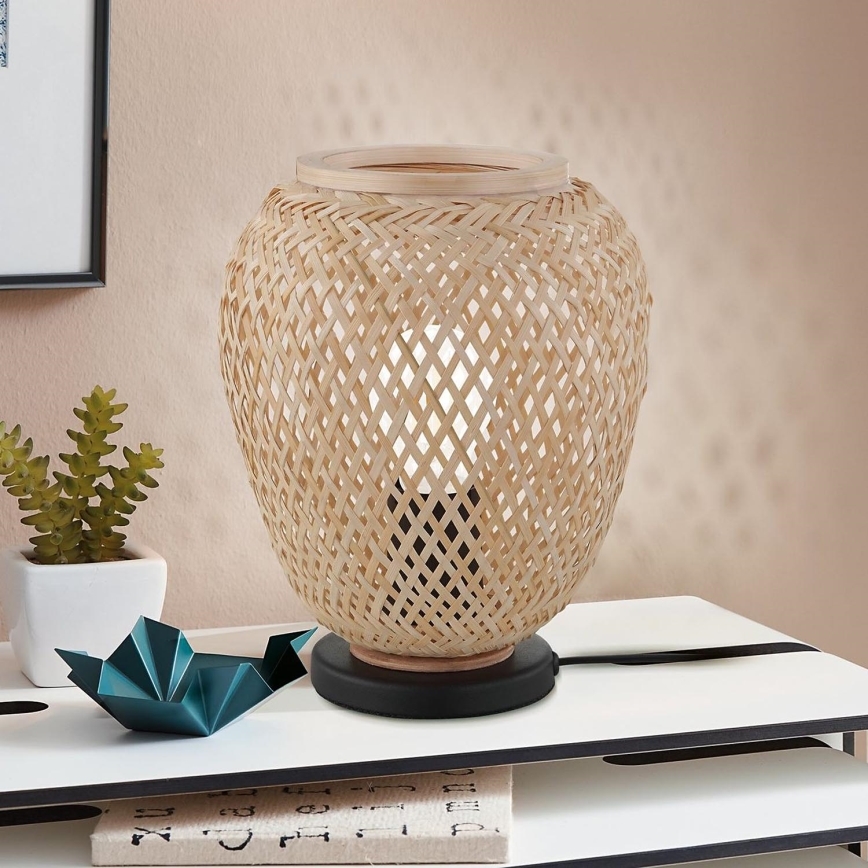 Eglo 55699 - Bordslampa DEMBLEBY 1xE27/40W/230V beige