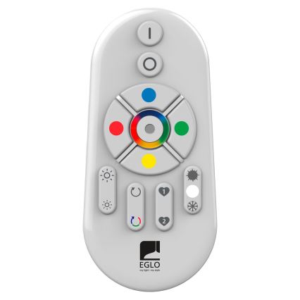 Eglo 55784 - LED RGBW Utomhuslampa MONTEROLO-C 1xE27/9W/230V IP65 diameter 39 cm + fjärrkontroll