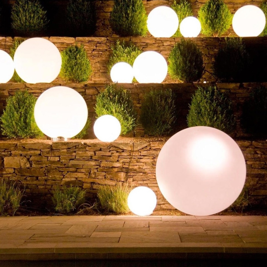 Eglo 55787 - LED RGBW Utomhuslampa MONTEROLO-C 1xE27/9W/230V 2700-6500K IP65 diameter 39 cm + fjärrkontroll
