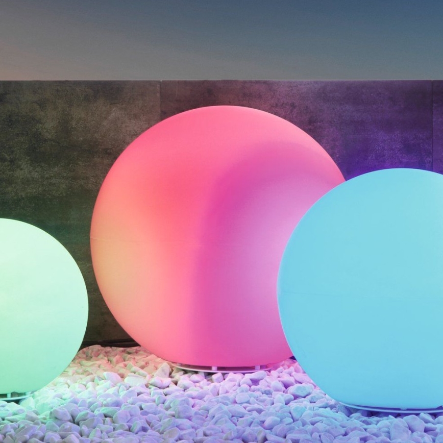 Eglo 55788 - LED RGBW Utomhuslampa MONTEROLO-C 1xE27/9W/230V 2700-6500K IP65 diameter 50 cm + fjärrkontroll