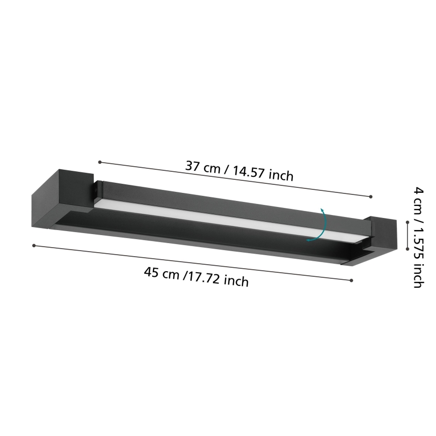 Eglo 56464 - Badrumsspegel med LED-belysning GEMILIANA LED/8,9W/230V 4000K 45 cm IP44