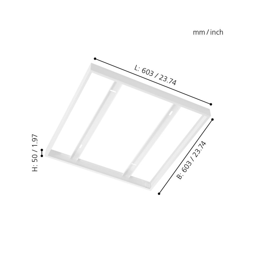 Eglo 61358 - Ram för takpanel SALOBRENA 603x603 mm