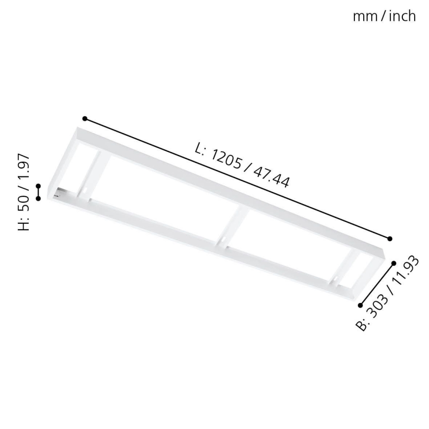Eglo 61361 - Ram för takpanel SALOBRENA 1205x303 mm