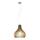 Eglo 61916 - Ljuskrona med textilsladd TINDORI 1xE27/60W/230V diameter 38 cm brun