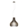 Eglo 61917 - Ljuskrona med textilsladd TINDORI 1xE27/60W/230V diameter 38 cm brun