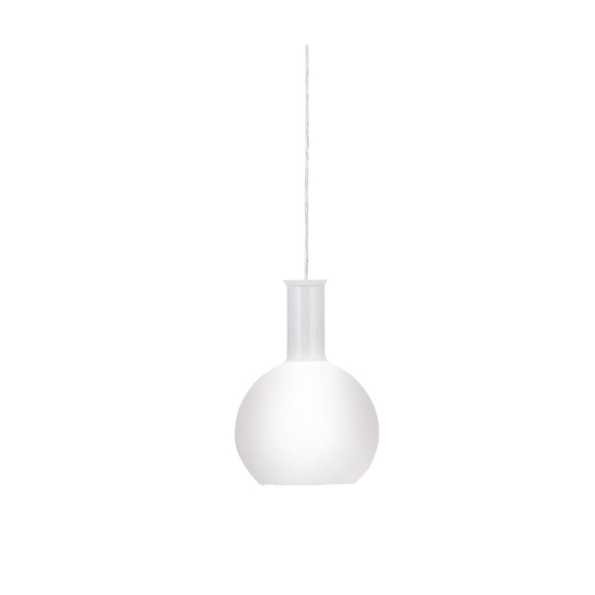 Eglo 62266 - Ljuskrona med textilsladd PASCOA PRO 1xE27/60W/230V 20 cm vit