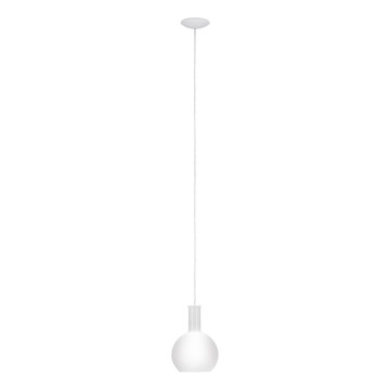 Eglo 62266 - Ljuskrona med textilsladd PASCOA PRO 1xE27/60W/230V 20 cm vit