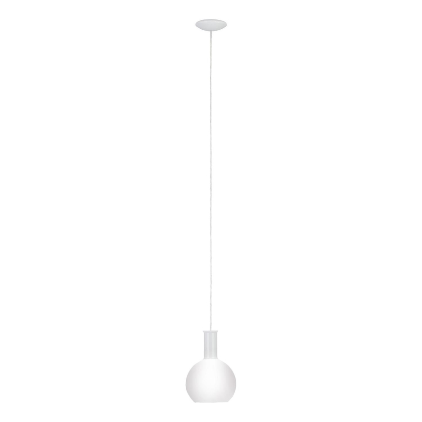 Eglo 62266 - Ljuskrona med textilsladd PASCOA PRO 1xE27/60W/230V 20 cm vit