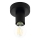Eglo 64104 - Taklampa IGUALA 1xE27/40W/230V svart