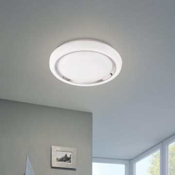 Eglo 64529 - LED RGBW Dimbar taklampa CAPASSO-C LED/17W/230V vit