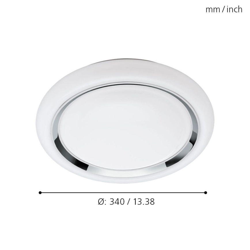 Eglo 64529 - LED RGBW Dimbar taklampa CAPASSO-C LED/17W/230V vit